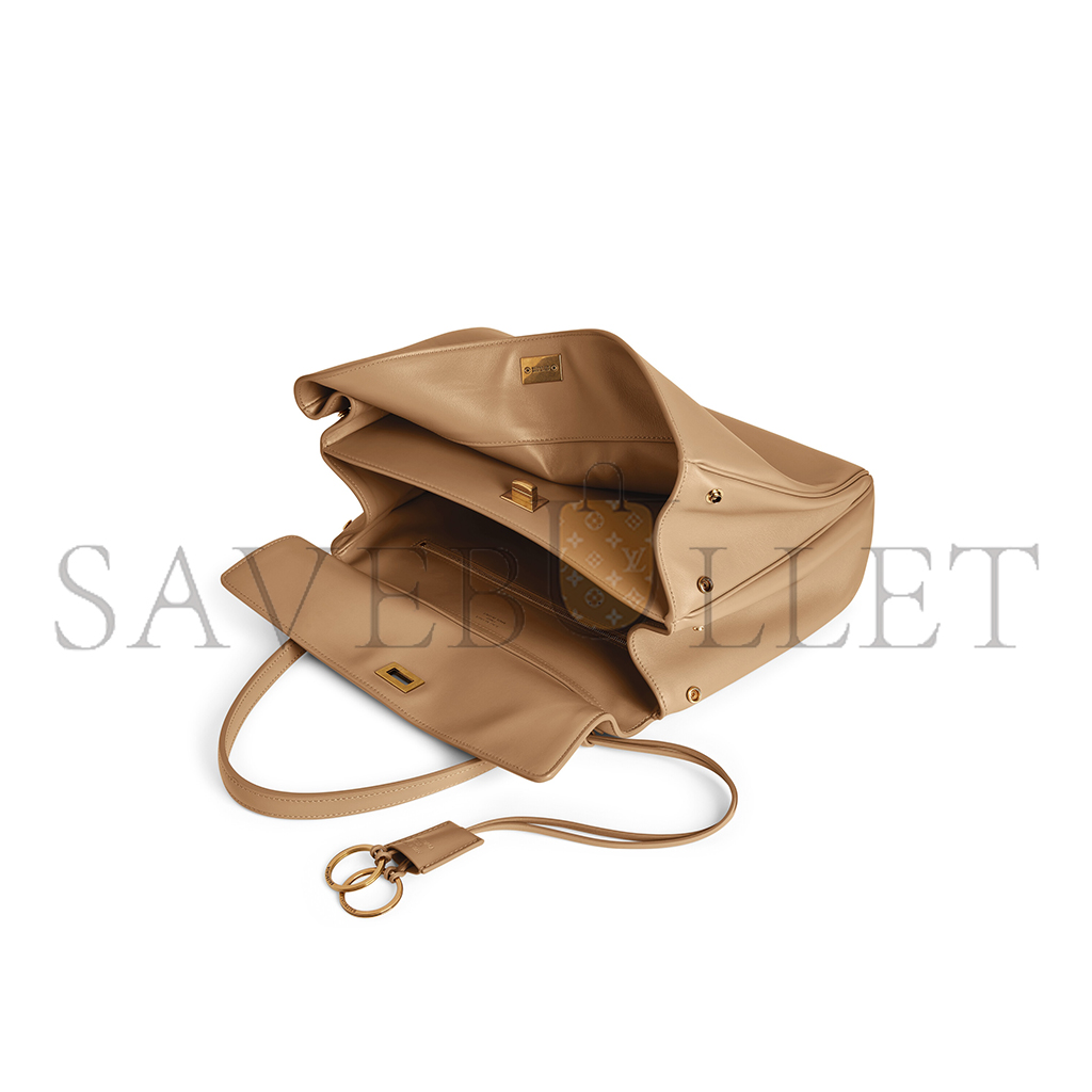 BALENCIAGA WOMEN'S RODEO MEDIUM HANDBAG IN LATTE 7897722AA4V2621 (35*23*11cm)